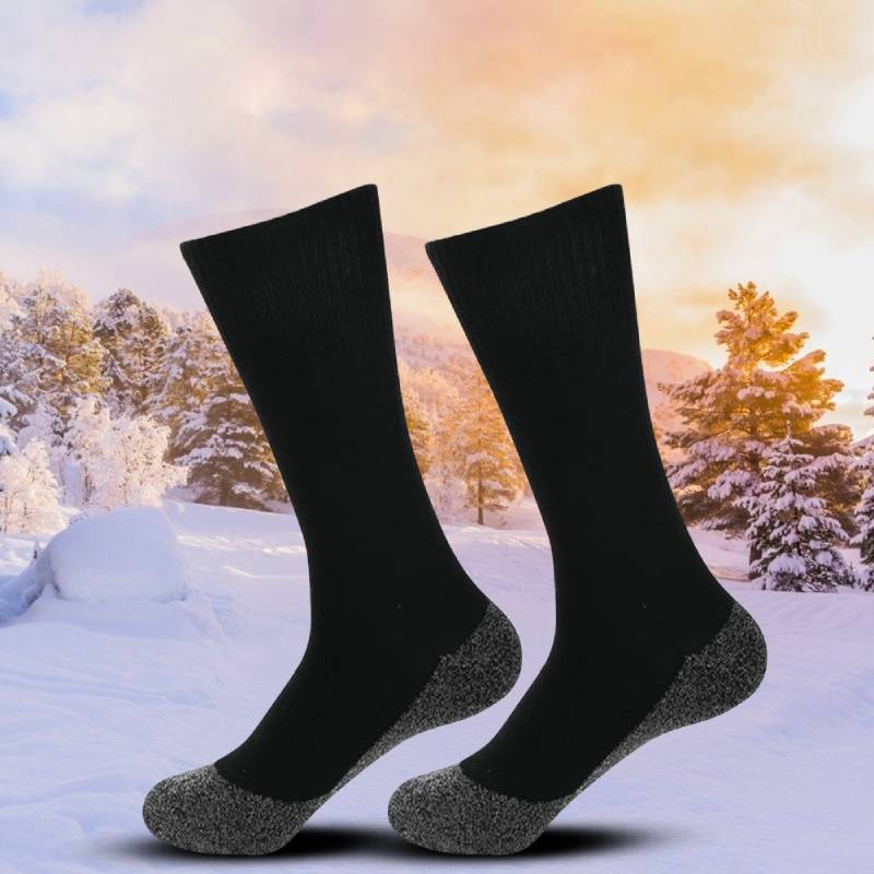 1/2Pairs Winter Self-Heating Socks for Men Women Thermal Heated Socks Elastic Anti-Slip Socks Outdoor Ski Tube Sock Foot Warmer