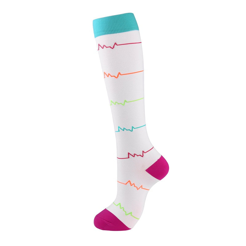 New Compression Stockings Varicose Veins Medical Nursing Blood Circulation Pregnancy Edema Diabetes Knee High Socks 20-30 Mmhg