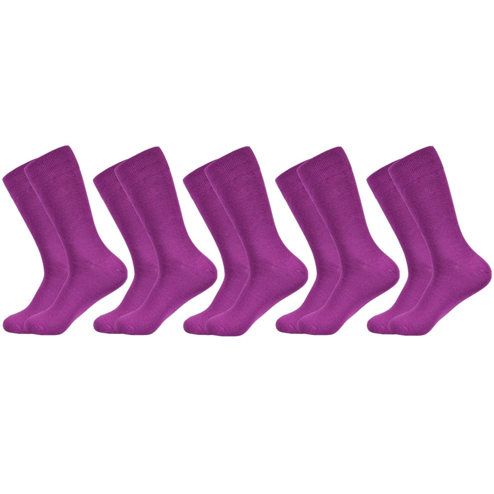 Men's Socks Cotton Breathable and Sweatproof Multicolor Four Seasons High Quality Black Dress Men's Crew Socks