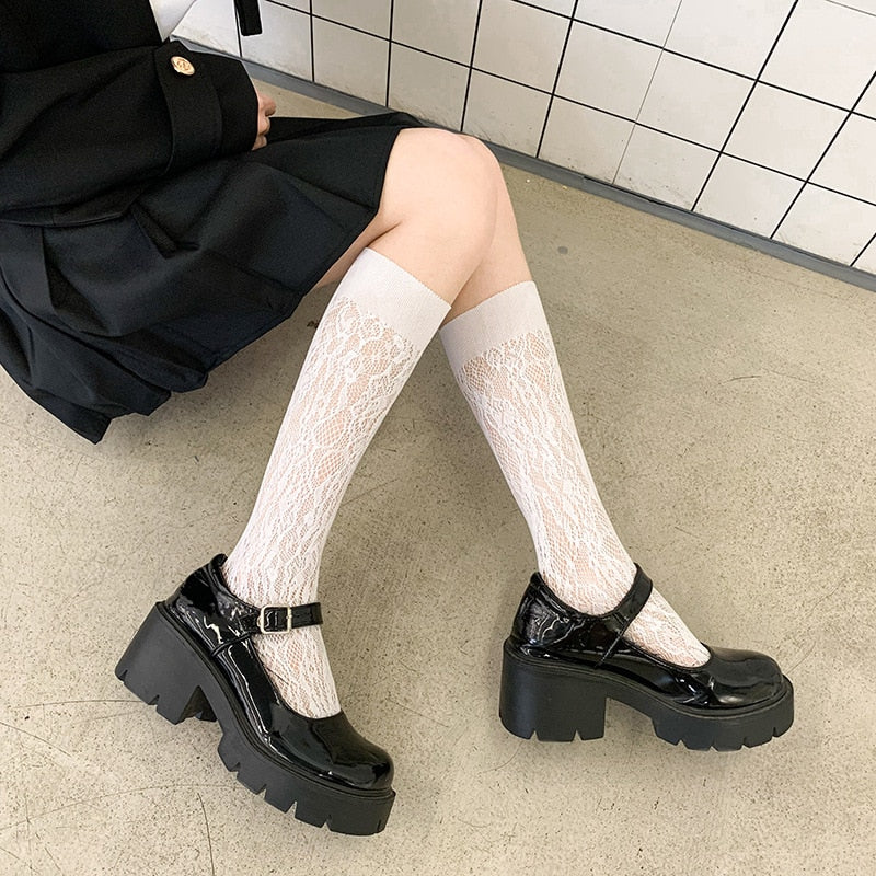 Thigh High Stockings Knee Length Chicken Knee High Feet Socks Funny Personality Realistic Feet Sock Lolita