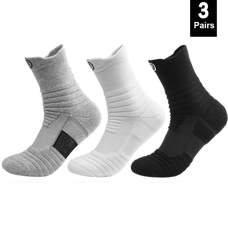 Anti-slip Football Socks Men Women Cotton Sock Short Long Tube Soccer Basketball Sport Socks Breathable Deodorous Socks 38-45
