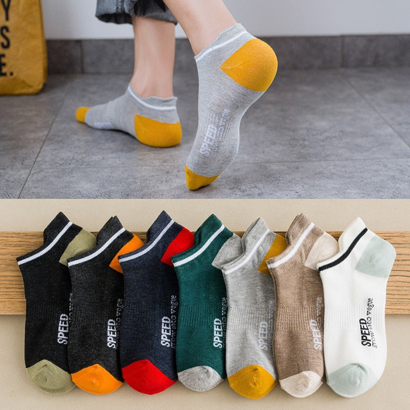 5 Pairs Cartoon Cotton Women's Short Socks Cute Cat Fruit Bear Low Ankle Socks Summer Fashion Casual Funny Striped Print Socks