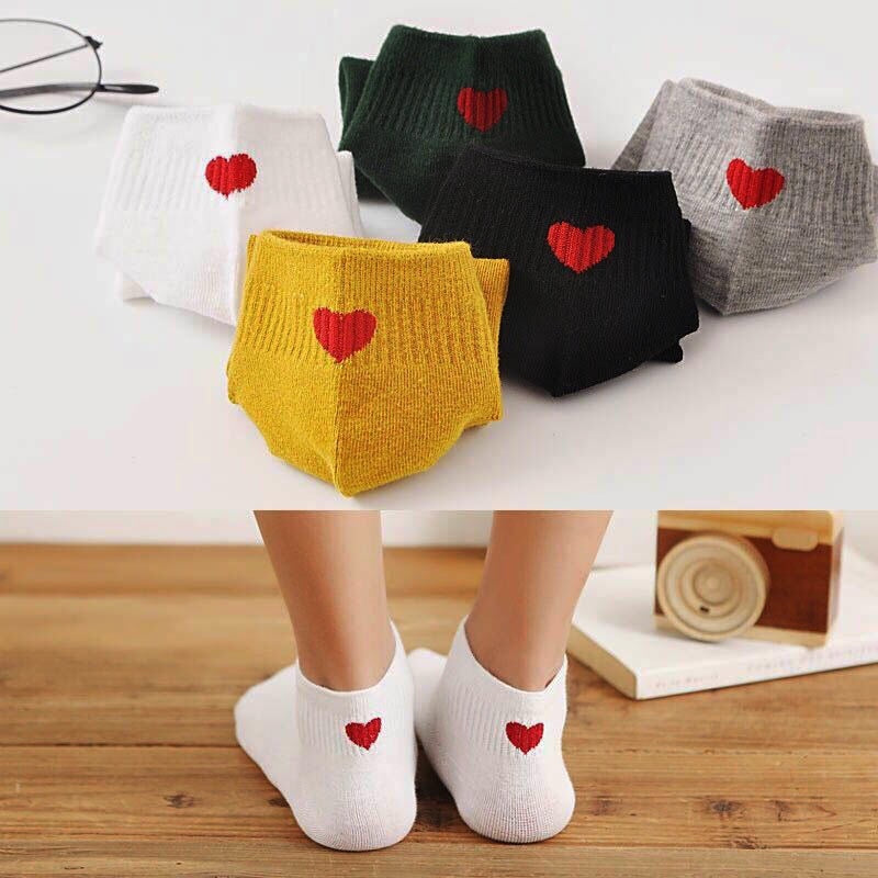 5 Pairs/lot Funny Cute Girl Ankle Socks New Mixed Colors Fashion Women Underwear Summer Sport Breathable Cotton Kawaii Lingerie